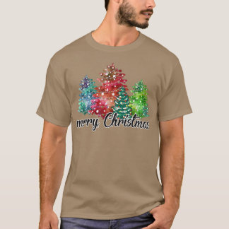 Funny tree met kerstlicht pajama familie mas t-shirt