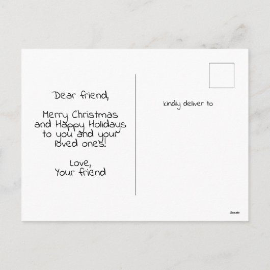 Funny Tree-Rex Kerstmis Feestdagenkaart (Achterkant)