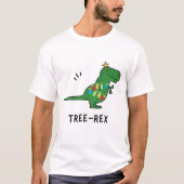 Funny Tree-Rex Kerstmis T-shirt (Voorkant)