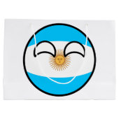 Funny Trending Geeky Argentina Countryball Large Cadeautasje (Achterkant)
