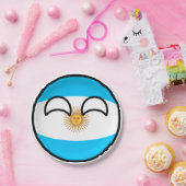 Funny Trending Geeky Argentina Countryball Papieren Bordje (Feest)