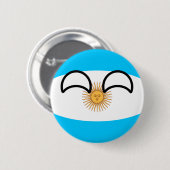Funny Trending Geeky Argentina Countryball Ronde Button 5,7 Cm (Voorkant /achterkant)