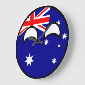 Funny Trending Geeky Australia Countryball Grote Klok (Hoek)