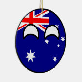Funny Trending Geeky Australia Countryball Keramisch Ornament (Rechts)