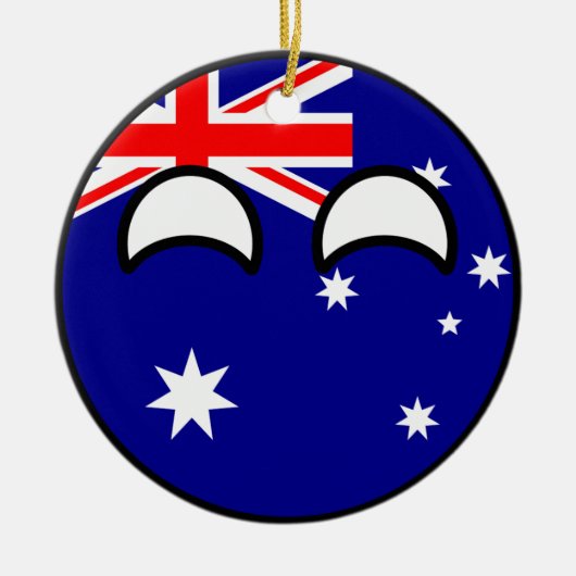 Funny Trending Geeky Australia Countryball Keramisch Ornament (Voorkant)