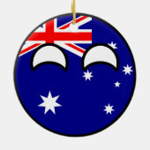 Funny Trending Geeky Australia Countryball Keramisch Ornament (Achterkant)