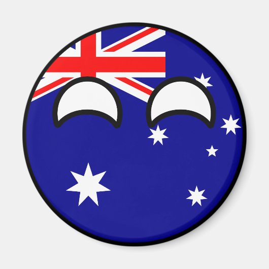 Funny Trending Geeky Australia Countryball Magneet (Voorkant)