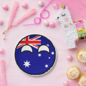Funny Trending Geeky Australia Countryball Papieren Bordje (Feest)