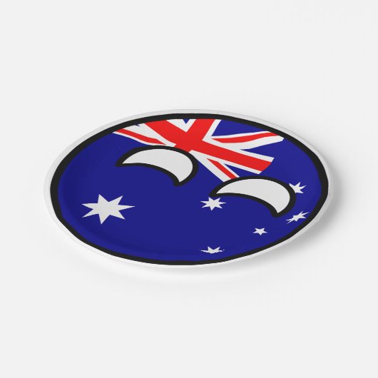 Funny Trending Geeky Australia Countryball Papieren Bordje (Gekanteld)