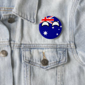 Funny Trending Geeky Australia Countryball Ronde Button 5,7 Cm (In situ)