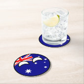 Funny Trending Geeky Australia Countryball Ronde Kartonnen Onderzetter (Insitu)