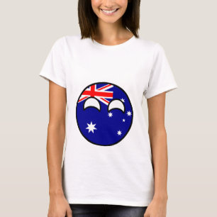 Funny Trending Geeky Australia Countryball T-shirt