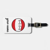 Funny Trending Geeky Austria Countryball Bagagelabel (Voorkant horizontaal)