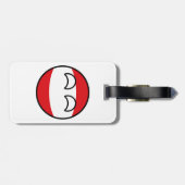 Funny Trending Geeky Austria Countryball Bagagelabel (Achterkant horizontaal)