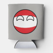 Funny Trending Geeky Austria Countryball Blikjeskoeler (Voorkant)