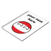 Funny Trending Geeky Austria Countryball Notitieboek (Linkerzijde)