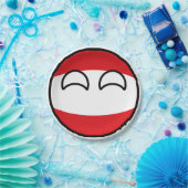 Funny Trending Geeky Austria Countryball Papieren Bordje (Feest)