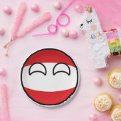 Funny Trending Geeky Austria Countryball Papieren Bordje (Feest)