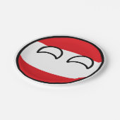 Funny Trending Geeky Austria Countryball Papieren Bordje (Gekanteld)