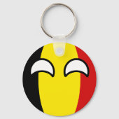 Funny Trending Geeky Belgium Countryball Sleutelhanger (Voorkant)