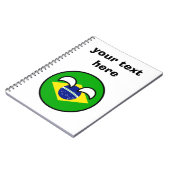 Funny Trending Geeky Brazil Countryball Notitieboek (Linkerzijde)