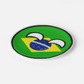 Funny Trending Geeky Brazil Countryball Papieren Bordje (Gekanteld)
