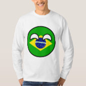 Funny Trending Geeky Brazil Countryball T-shirt (Voorkant)