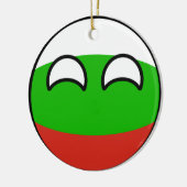 Funny Trending Geeky Bulgaria Countryball Keramisch Ornament (Links)