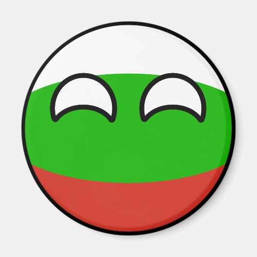 Funny Trending Geeky Bulgaria Countryball Magneet (Voorkant)