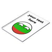 Funny Trending Geeky Bulgaria Countryball Notitieboek (Linkerzijde)