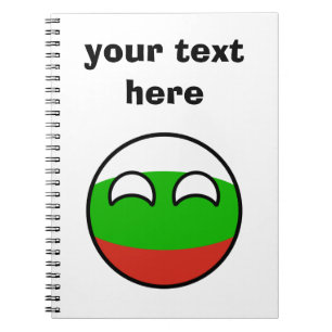Funny Trending Geeky Bulgaria Countryball Notitieboek
