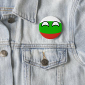 Funny Trending Geeky Bulgaria Countryball Ronde Button 5,7 Cm (In situ)