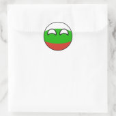 Funny Trending Geeky Bulgaria Countryball Ronde Sticker (Tas)