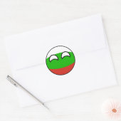 Funny Trending Geeky Bulgaria Countryball Ronde Sticker (Envelop)