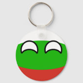 Funny Trending Geeky Bulgaria Countryball Sleutelhanger (Voorkant)