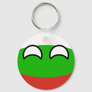 Funny Trending Geeky Bulgaria Countryball Sleutelhanger