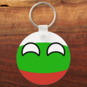 Funny Trending Geeky Bulgaria Countryball Sleutelhanger (Voorkant)