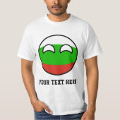 Funny Trending Geeky Bulgaria Countryball T-shirt (Voorkant)