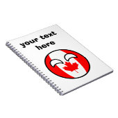 Funny Trending Geeky Canada Countryball Notitieboek (Rechterzijde)