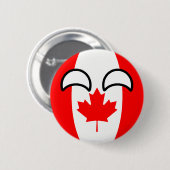 Funny Trending Geeky Canada Countryball Ronde Button 5,7 Cm (Voorkant /achterkant)