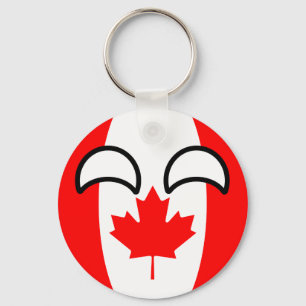 Funny Trending Geeky Canada Countryball Sleutelhanger