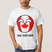 Funny Trending Geeky Canada Countryball T-shirt (Voorkant)