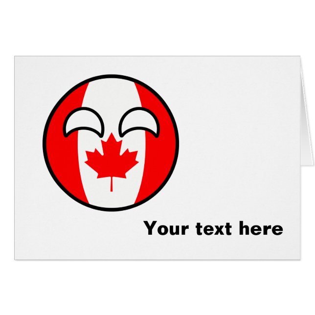 Funny Trending Geeky Canada County (Voorkant Horizontaal)