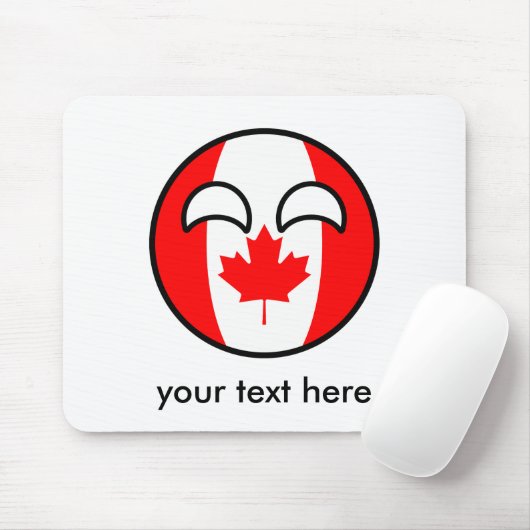 Funny Trending Geeky Canada County Muismat (Met muis)