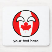 Funny Trending Geeky Canada County Muismat (Voorkant)