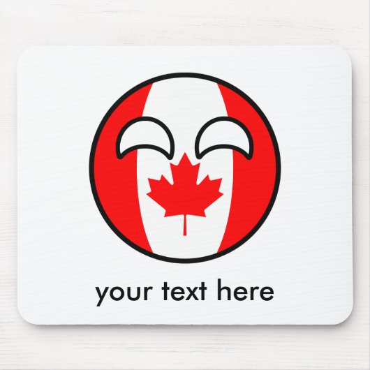 Funny Trending Geeky Canada County Muismat (Voorkant)