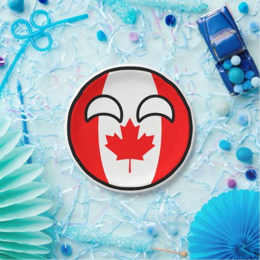 Funny Trending Geeky Canada County Papieren Bordje (Feest)