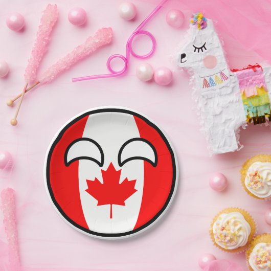 Funny Trending Geeky Canada County Papieren Bordje (Feest)