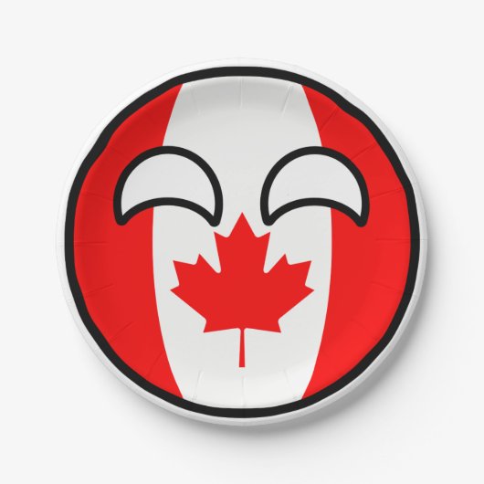 Funny Trending Geeky Canada County Papieren Bordje (Voorkant)