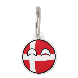 Funny Trending Geeky Denemarken Huisdierpenning